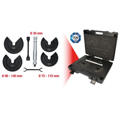 Jeu de compresseurs de ressorts télescopiques universels pour ressorts intérieurs, 9 pcs. - KSTools | 500.8755
