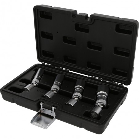 Jeu de douilles pour bougies d’allumage 3/8'' , 4 pcs, magnétiques avec articulation - KSTools | 517.1145