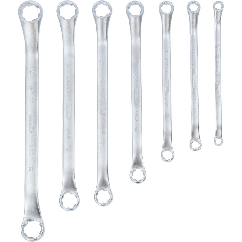 Jeux de clés polygonales RESCUEpower, coudée 7 pcs 6-19 mm - KSTools | 517.1555