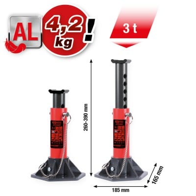 Lot de 2 chandelles aluminium Performance , 3 t - KSTools | 160.1240