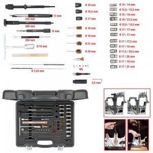 Master Kit de nettoyage pour sièges d'injecteurs, 40 pcs - KSTools | 152.1210