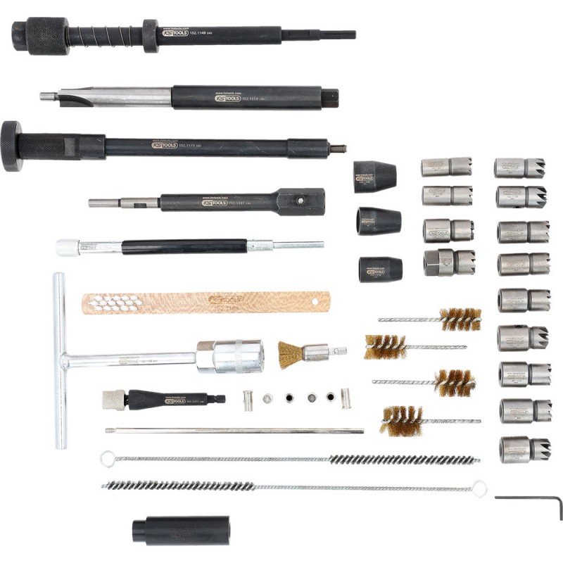 Master Kit de nettoyage pour sièges d'injecteurs, 40 pcs - KSTools | 152.1210