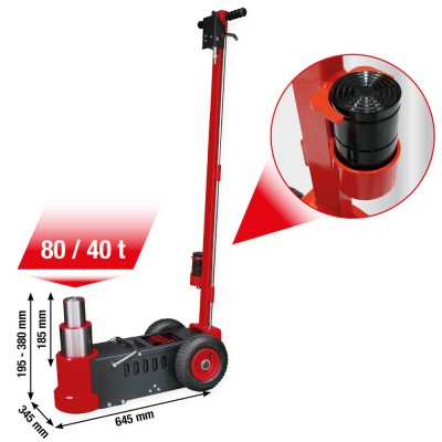 Performance Cric hydropneumatique 80 / 40 t - KSTools | 160.1090