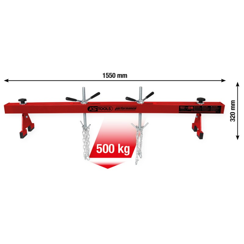 Pont de moteur Performance, 500 kg - KSTools | 160.0265