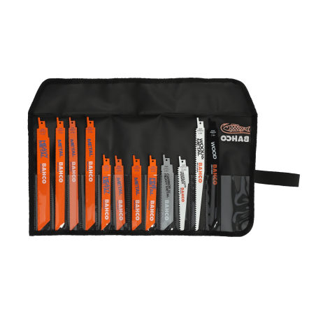 Jeu 12 lames scie sabre PR ME - Bahco | 3940-METAL-SET-12P