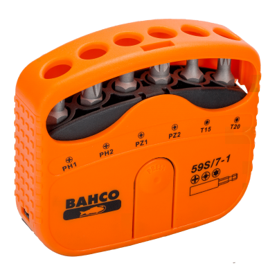Jeu 7 embouts + 1 porte embou - Bahco | 59S/7-1