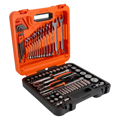 Jeu de douilles 6 PANS 1/4 et 1/2- 98PCS - Bahco | S98MC1H