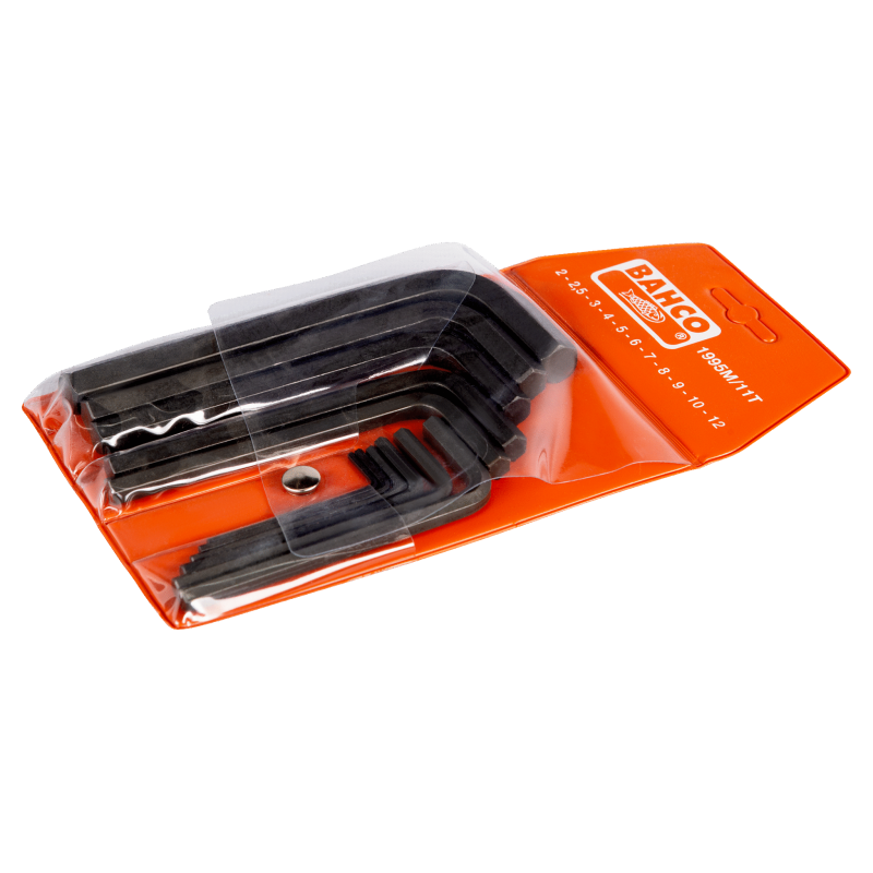 Jeu 11PCS clés male coudée HEX - Bahco | 1995M/11T