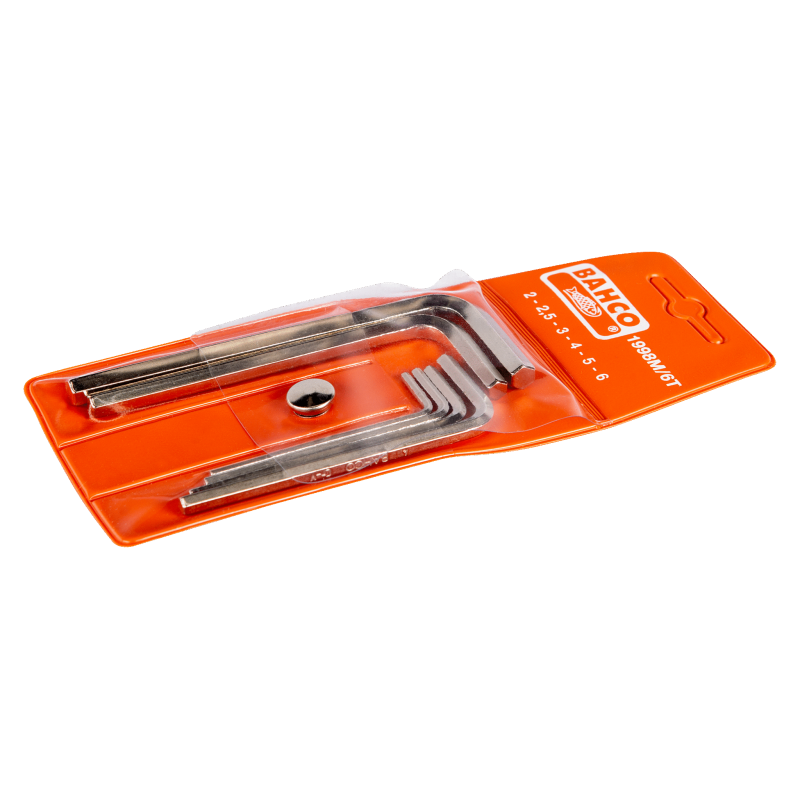 Jeu 6PCS clés male NICKEL - Bahco | 1998M/6T
