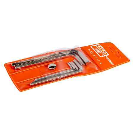 Jeu 6PCS clés male NICKEL - Bahco | 1998M/6T
