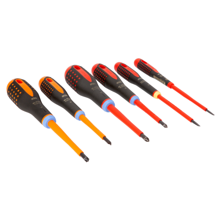 Jeu 6 Tournevis ISOLE  SL,PZ,COMBI - Bahco | BE-9884S