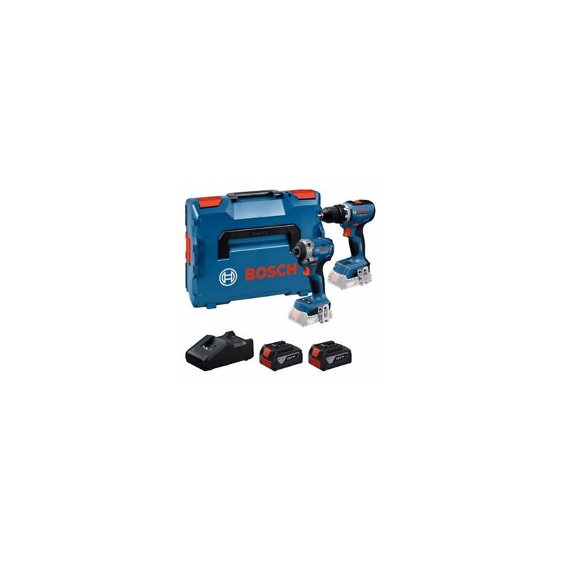 Kit 2 outils : GSR 18v-65 + GDR 18v-215 ( 2x GBA 5,0ah + GAL 18V-40) - BOSCH | 0615A50090