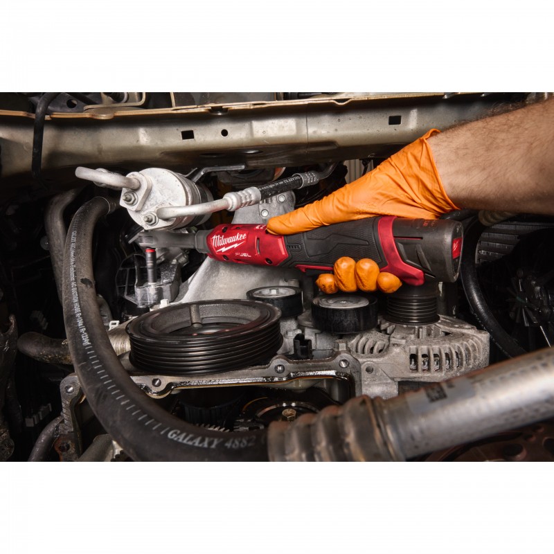 Clé à cliquet à col allongé 1/4" FUEL, 12V, 2,5 Ah - M12 FIR14LRG2-252X Milwaukee | 4933501104