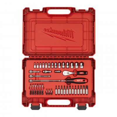 Set de douilles et cliquet 1/4" 42 pcs Milwaukee | 4932498332