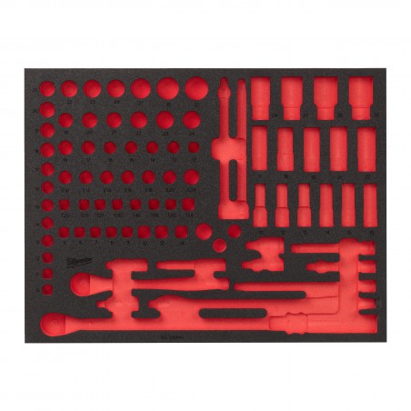 Module vide, jeu de cliquet et douilles à choc 1/2" Milwaukee | 4932502090