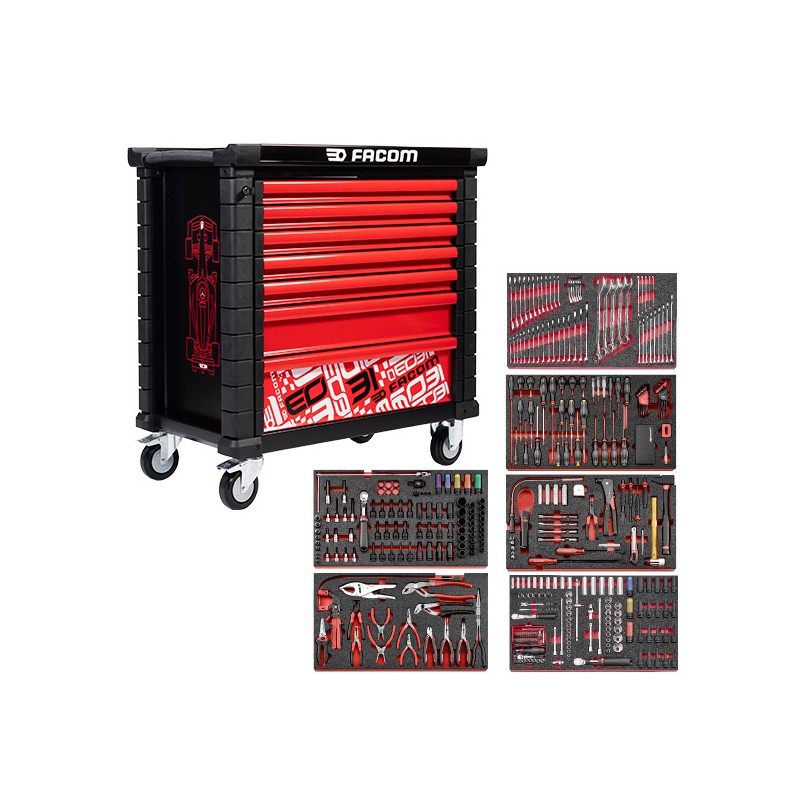 Servante édition limitée EO31 JET.7M4 + composition 6 modules mousses - FACOM | JETM4X-EO31