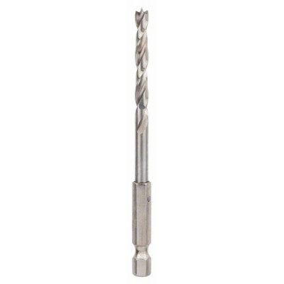 2608595521 Mèche à bois hélicoïdale, queue six pans 1/4" Accessoire Bosch pro outils