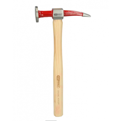 Marteau à débosseler,panne coudée et tete ronde plate en acier poli - KS Tools | 140.2131