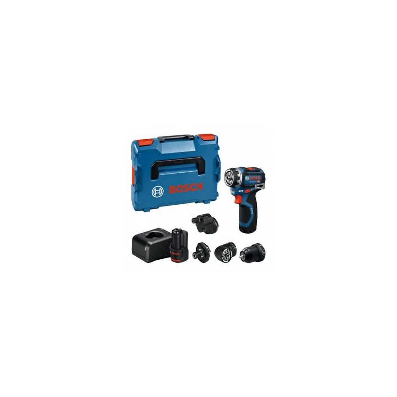 Perceuse visseuse FlexiClick PRO GSR 12V-32 FC 2x12V 2,0Ah + LBOXX BOSCH | 06019N7101