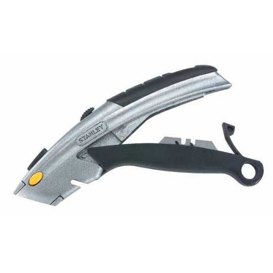 Couteau Stanley Titan 2 – Lame Rétractable Ultra-Solide, Jaune Iconique, Pour Chantier & Bricolage